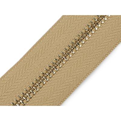 Zip kovový No 5 metráž Varianta: 4 278 béžová zlatá, Balení: 1 m 60828/157396/283202