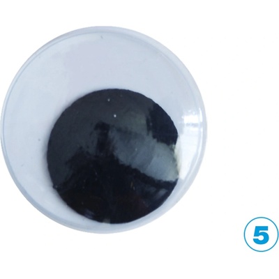 Oči samolepící kulaté Luma 5mm, 20ks