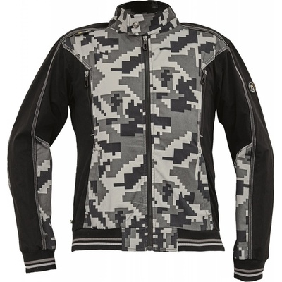 Cerva Maskáčová montérková bunda s kapucňou Neurum Camouflage antracitová