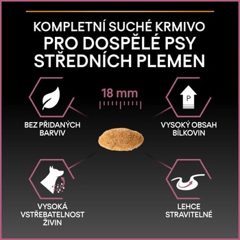 Purina Pro Plan Medium Adult Sensitive Skin losos 6 kg