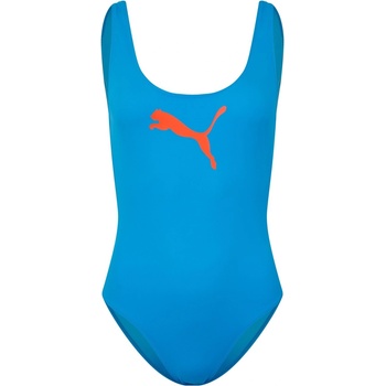 PUMA Бански костюм Puma Women's One Piece Swimsuit - Energy Blue