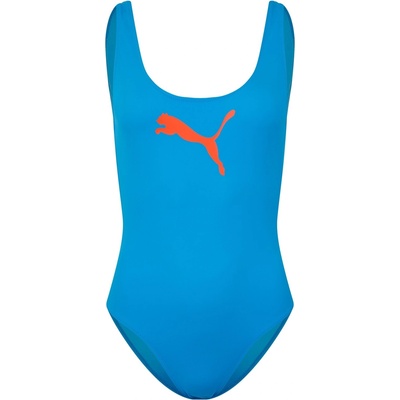 PUMA Бански костюм Puma Women's One Piece Swimsuit - Energy Blue