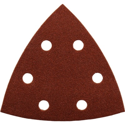 Brúsny papier delta 95 x 95 x 95 mm, suchý zips, 6 otvorov, zrnitosť 100 (50 ks) MAKITA P-42628