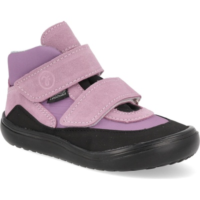 Jonap Barefoot dětské kotníkové boty Look orchid fialové