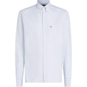 Tommy Hilfiger Риза с дълъг ръкав Tommy Hilfiger Men's Long Sleeve Oxford Shirt - Breezy Blue/Wht
