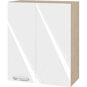 Image 1 of ИРИМ Горен ъглов кухненски шкаф Сити МФ-Бяло гланц-05-17 60 см