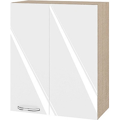 ИРИМ Горен ъглов кухненски шкаф Сити МФ-Бяло гланц-05-17 60 см