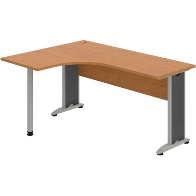OFFICE PRO s.r.o. HOBIS kancelársky stôl pracovný tvarový, ergo pravý - CE 60 P, jelša