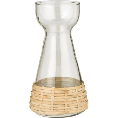 Váza na hyacint s ratanovým opletem Ib Laursen V.18 cm – Zboží Dáma
