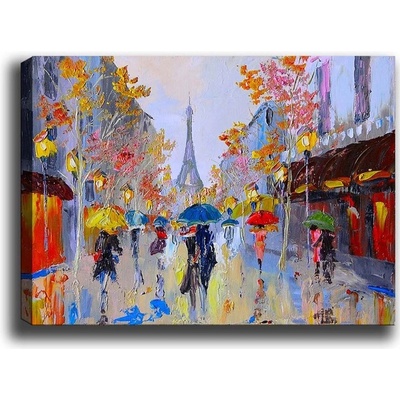 Wallity Obraz na plátně Rainy alley 50x70 cm