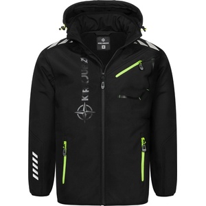 KirkjubØur Мъжко яке KIRKJUBØUR® Alvik Men SOFTSHELL jacket 10, 000 mm water column black/green