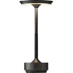 ELMARK 3CCT LED настолна лампа с Touch управление, акумулаторна, регулируема бяла светлина, Gun Black (955TL2501)