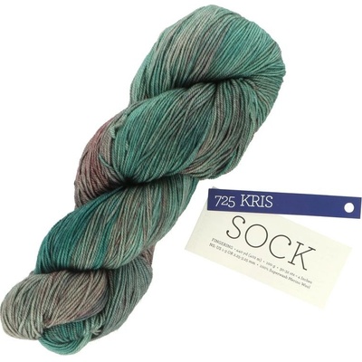 Malabrigo Sock Kris 725 petrolejovo gaštanová