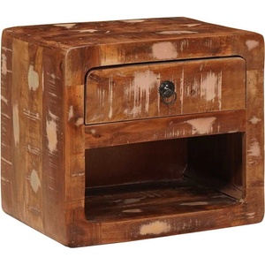 vidaXL Стенно монтиран шкаф до легло Многоцветен 40 x 30 x 36 см (4104582)