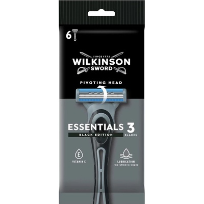 Wilkinson Sword Extra Essential 3 Black Edition 6 ks