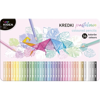 Image 1 of Globo - Цветни моливи 36 цв. Пастелни в метална кутия