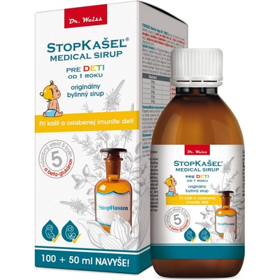 Dr. Weiss Stopkašeľ Medical sirup 150 ml