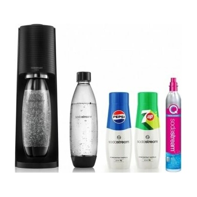 Sodastream Terra Black + 2 láhve Fuse 1l + 2 sirupy