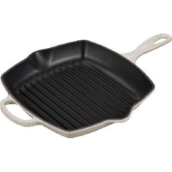 Le Creuset Грил тиган Signature квадратен 26 см бежов (20183267160422)