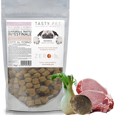 TASTY PET adult puppy Přírodní KŘUPKY s vepřovým a fenyklem SENSITIV 90 g