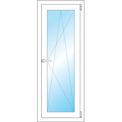 OKNA HNED Plastové okno 46x119 cm bílé otevíravé a sklopné pravé