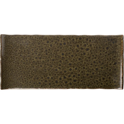 Verlo Alga talíř obdélný 34x15 cm, zelený