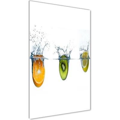 Vertikálny foto obraz fotografie na skle Ovocie pod vodou 50x100 cm