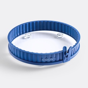 coox Силиконова форма за киш COOX със стъклена основа в син цвят - Ø26 х h4 см (COOX 1609-311)