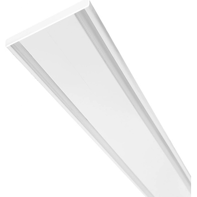 Záclonová koľajnica hliníková dvojitá, 240 cm, 7 × 55 mm, biela