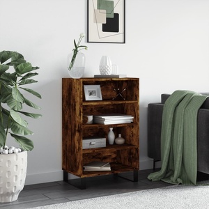 vidaXL Висок шкаф, опушен дъб, 57x35x90 см, инженерно дърво (827241)