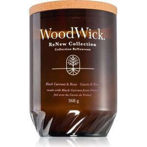 WoodWick Renew Black Currant & Rose ароматна свещ 368 гр