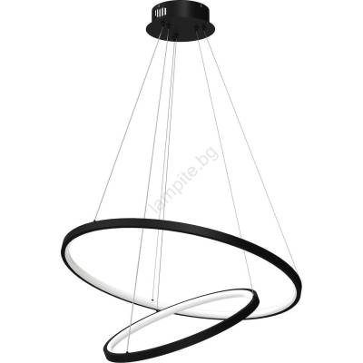 MILAGRO Led Пендел hoop led/51w/230v Ø 60 см 4000k черен (mi2652)
