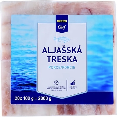 Metro Chef Treska aljašská filé 20x100g 2 kg