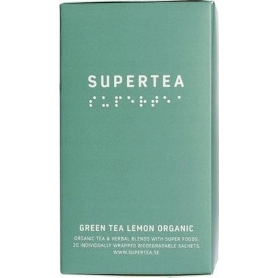 Teministeriet Supertea Zelený čaj Lemon Bio Čaj 20 sáčků