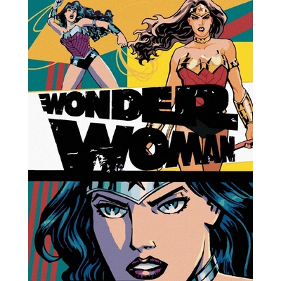 Zuty Wonder woman 3 x plakát 40 x 50 cm vypnuté plátno na rám 8596530191575