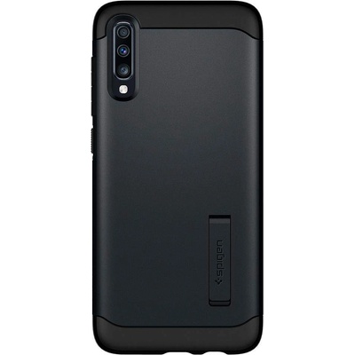 Spigen Slim Armor Case - хибриден кейс с най-висока степен на защита за Samsung Galaxy A70 (тъмносив)