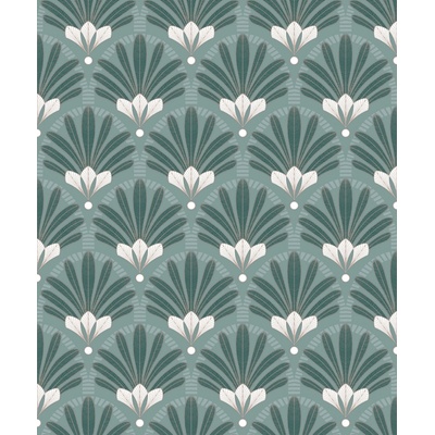Ugepa M53304 Zelená vliesová tapeta na zeď Art deco Elegance rozměry 0,53 x 10,05 m