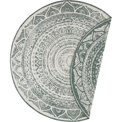Hanse Home Зелен и кремав килим за открито, ø 140 cm Siruma - NORTHRUGS (104167-140)