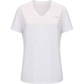 Image 1 of USA Pro Дамска тениска USA Pro Tech V Tee Ladies - White