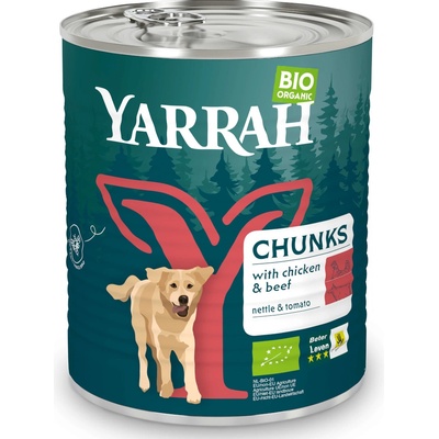 Yarrah Bio hovězí s bio kopřivou & bio rajčata 12 x 820 g