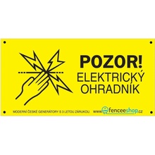 Fencee Výstražná tabulka Pozor elektrický ohradník