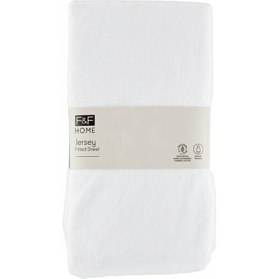 F&F Home Easy Care White napínacia plachta 160x200x25