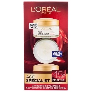 L'Oréal Paris Age Specialist 65+ proti vráskam denný pleťový krém Age Specialist 65 SPF20 50 ml + nočný pleťový krém Age Specialist 65 50 ml darčeková sada