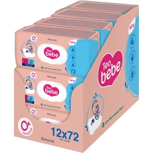 Teo Bebe Мокри кърпички Teo Bebe - Бадем, 12 х 72 броя (70000080) - baby