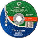 STATUS диск за рязане на метал Ф75х10х1.3мм, status (03914001)