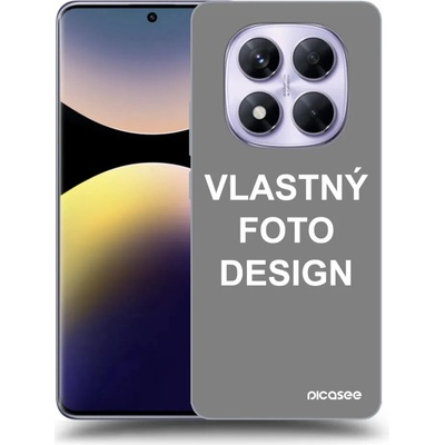 Picasee silikónový prehľadný obal pre Xiaomi Redmi Note 14 Pro 5G - Vlastný design/motiv