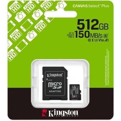 Kingston Canvas Select Plus MicroSDXC 512GB SDCS3/512GB