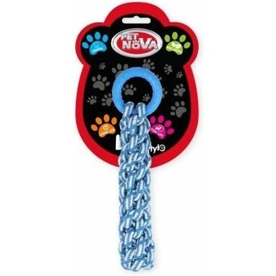 Petnova hračky pre zvieratá pešek pre psa s kruhom modrý 30 cm