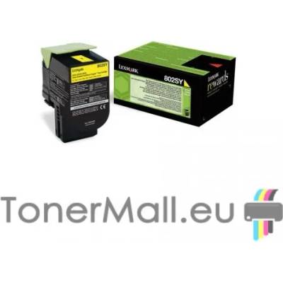 Lexmark Оригинална тонер касета LEXMARK 802SY (Yellow)