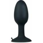 You2Toys Large Silicone Plug with Rotating Ball & Suction Cup, Black